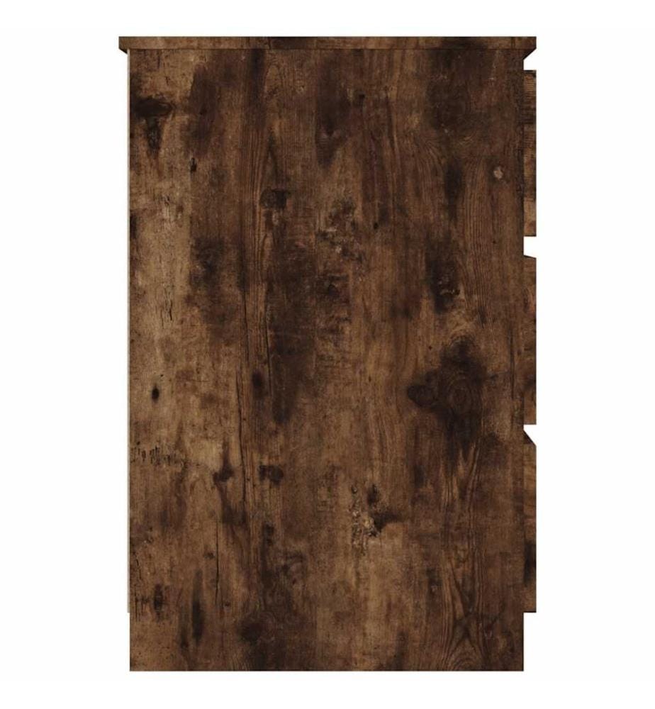 Bureau Chêne fumé 140x50x77 cm Bois d'ingénierie