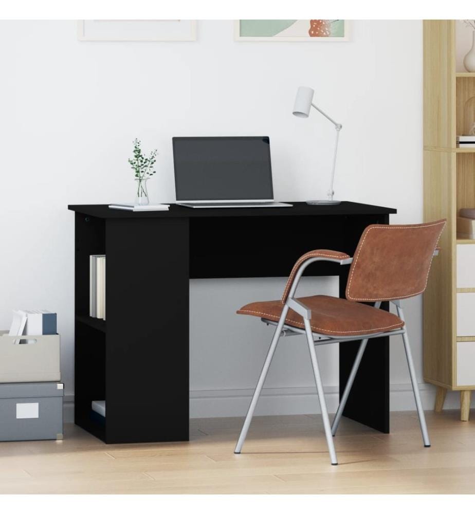 Bureau Noir 100x55x75 cm Bois d'ingénierie
