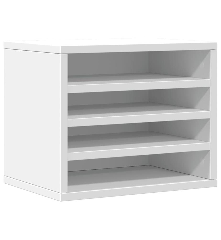 Schreibtisch-Organizer Weiss 36x26x29,5 cm Holzwerkstoff