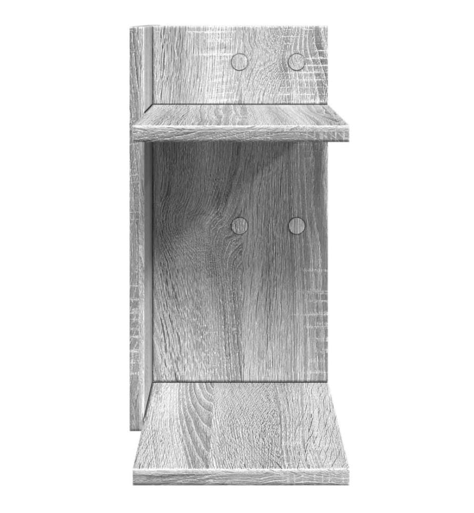 Schreibtisch-Organizer Grau Sonoma 42x21,5x42 cm Holzwerkstoff