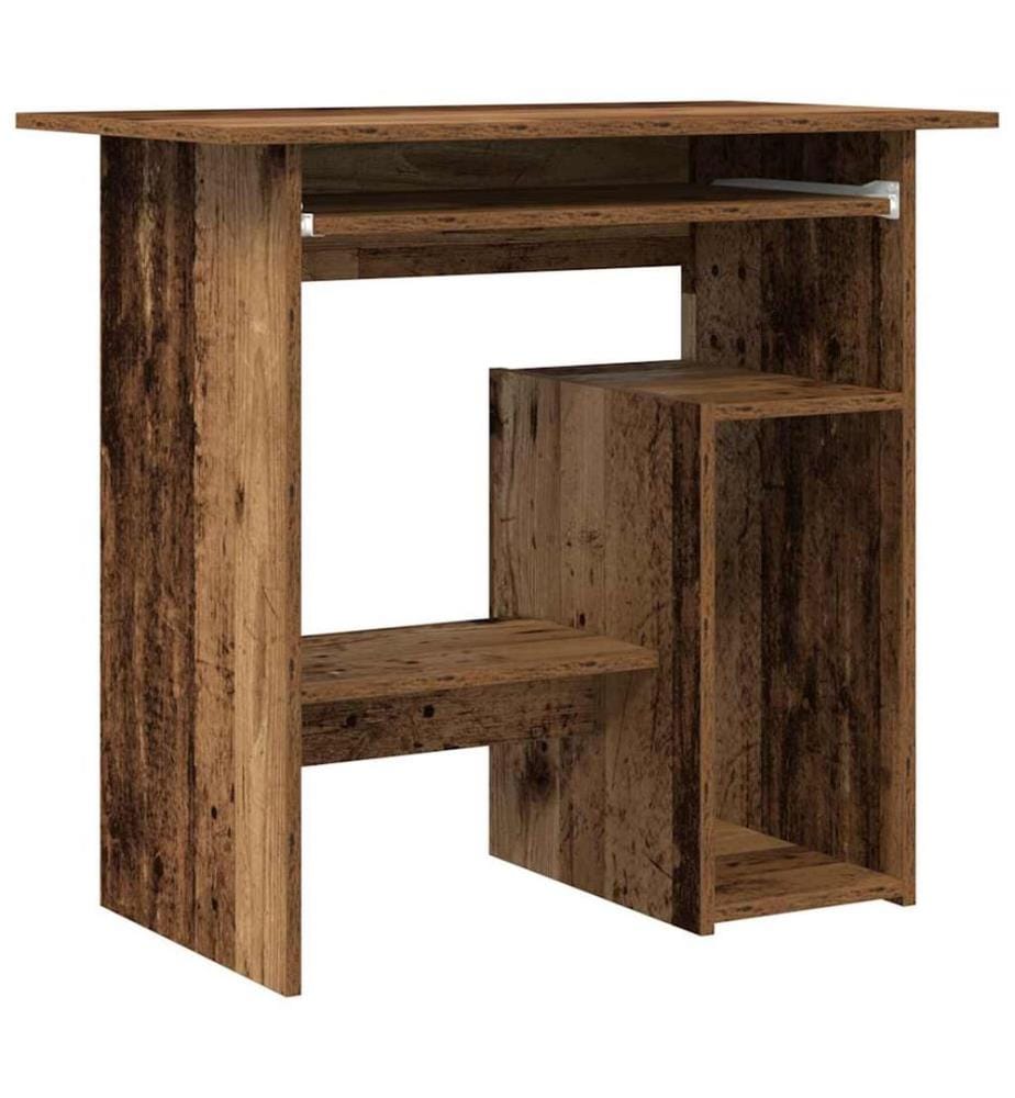 Bureau vieux bois 80x45x74 cm bois d'ingénierie