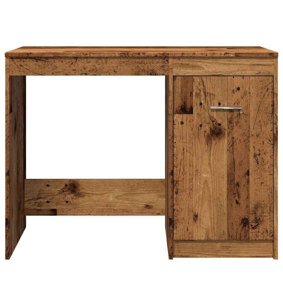 Bureau vieux bois 100x50x76 cm bois d'ingénierie
