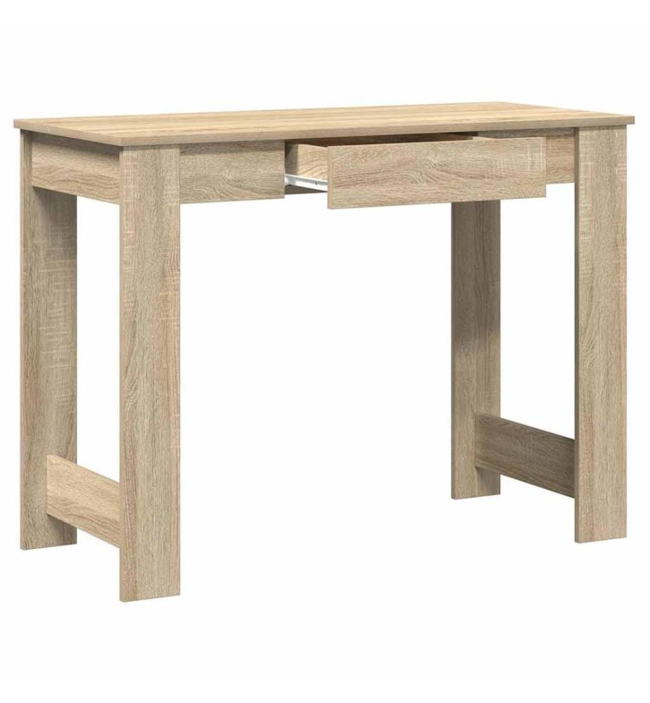 Bureau chêne sonoma 100x45x75 cm bois d'ingénierie