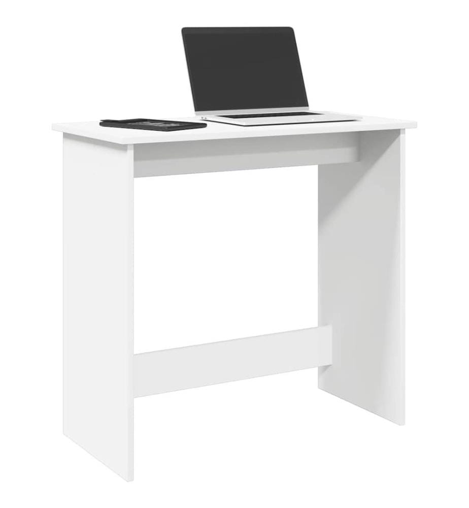 Bureau Blanc 80x40x75 cm Bois d'ingénierie