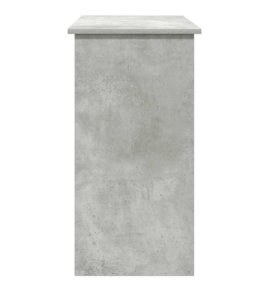 Bureau Gris béton 80x40x75 cm Aggloméré