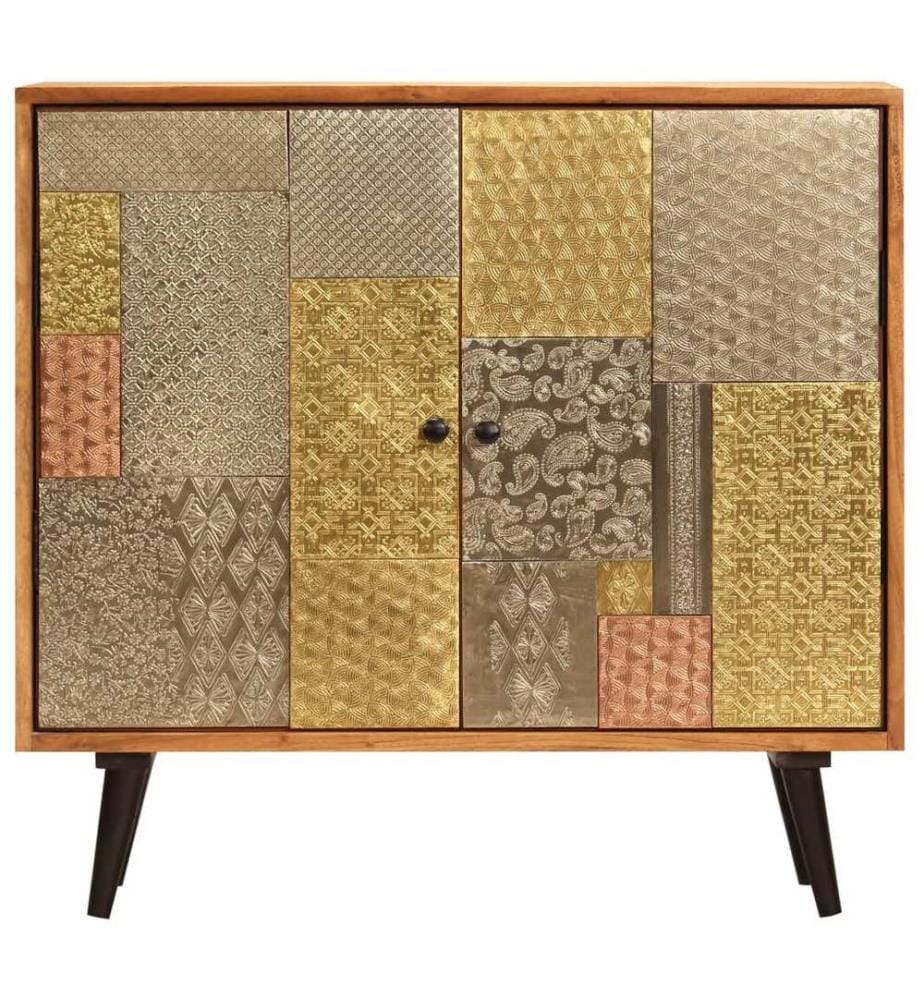 Sideboard 80x30x75 cm Massivholz Akazie