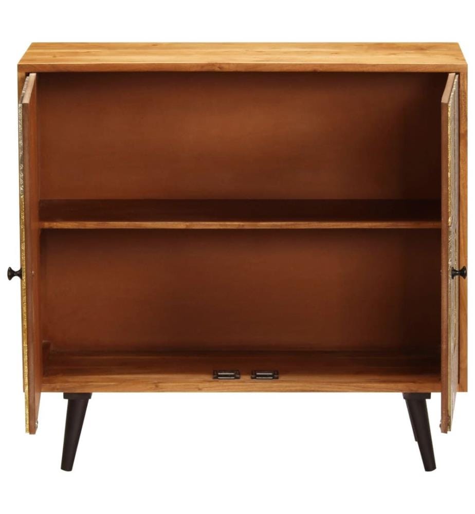 Sideboard 80x30x75 cm Massivholz Akazie