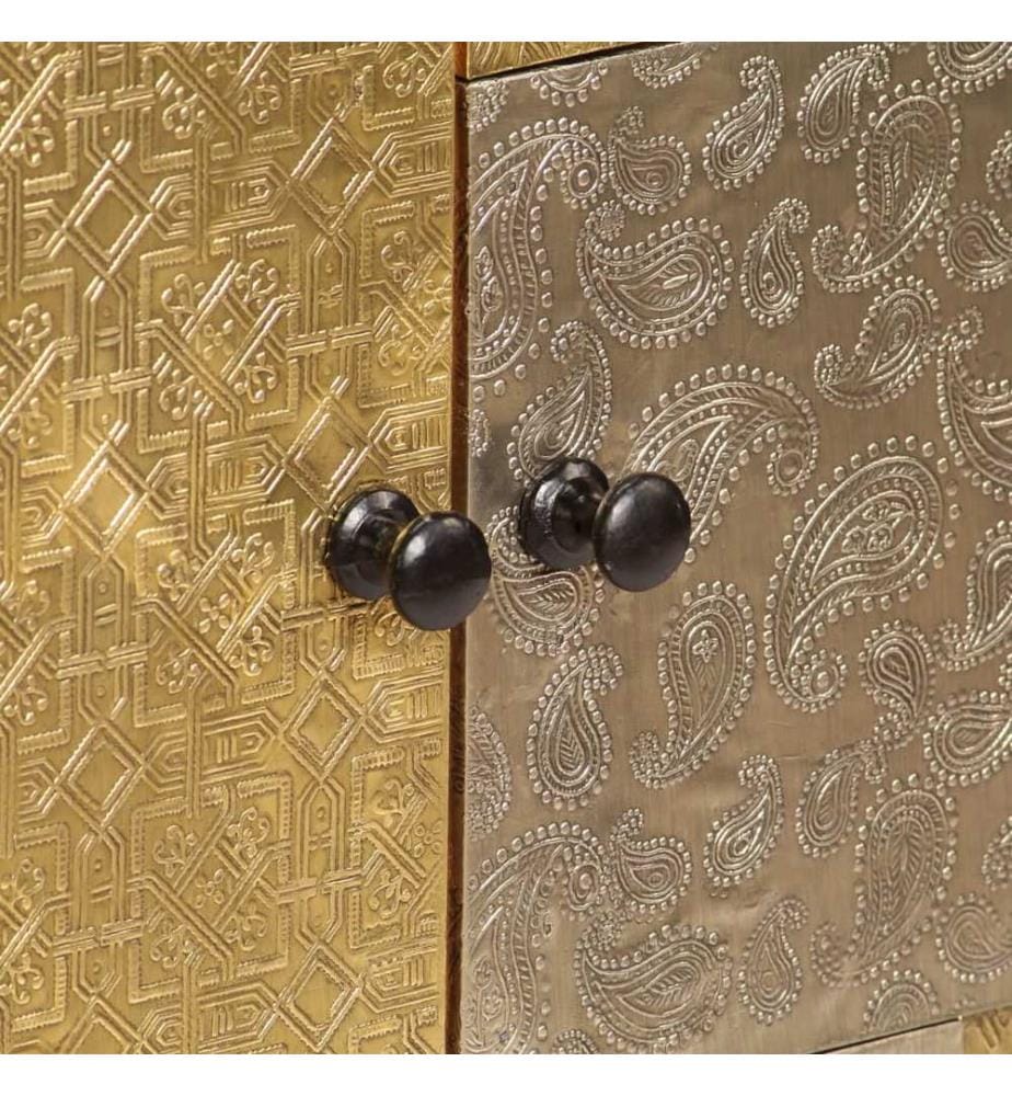 Sideboard 80x30x75 cm Massivholz Akazie
