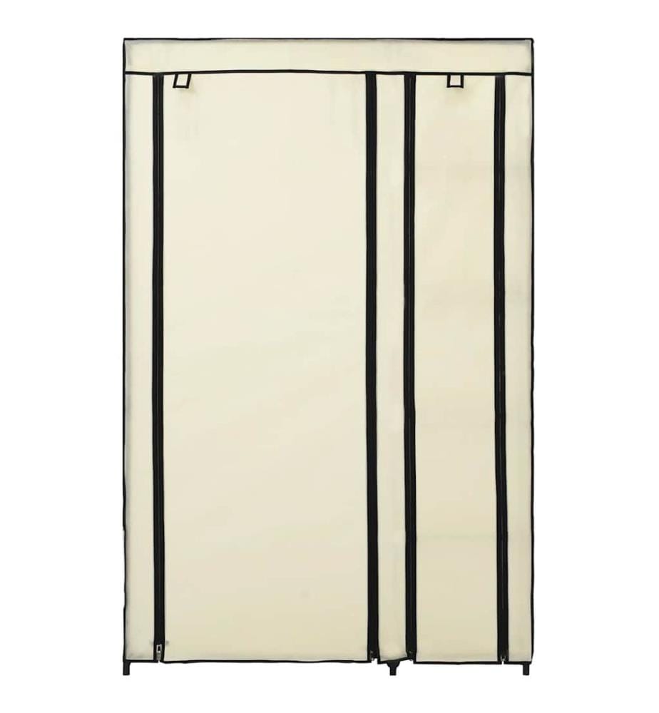 Faltschränke 2 Stk. Creme 110x45x175 cm Stoff
