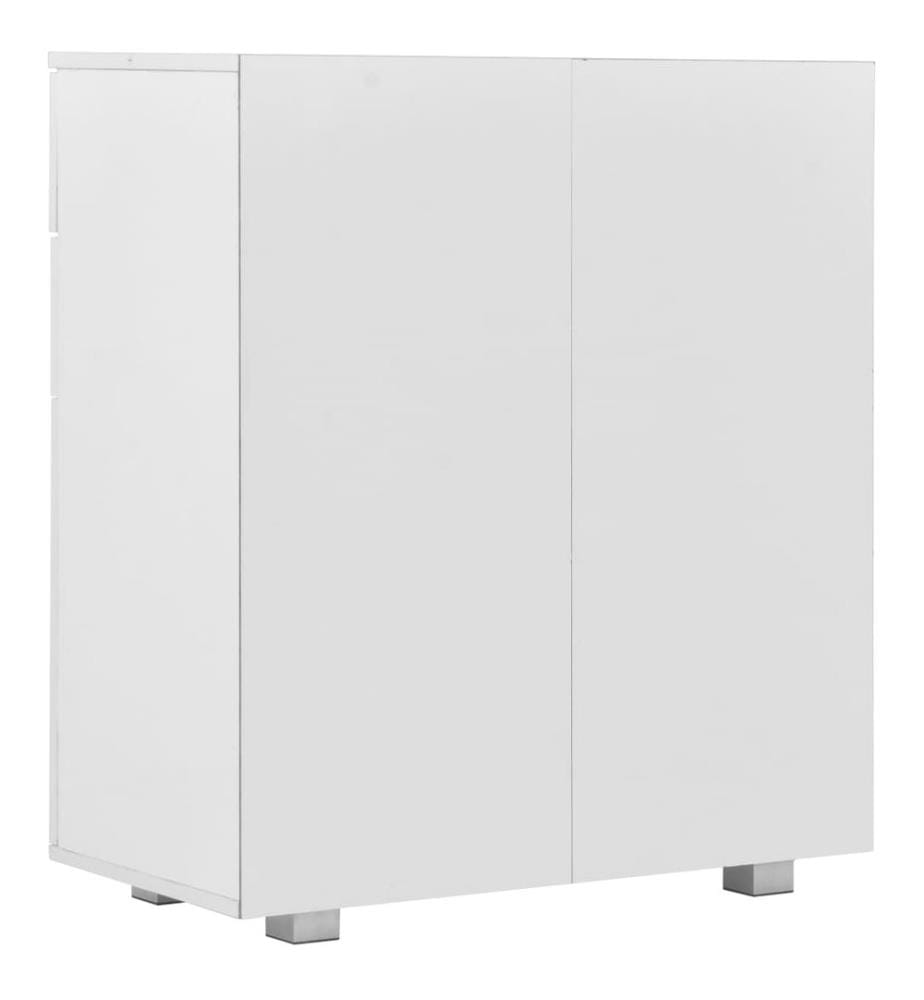 Sideboard Hochglanz-Weiss 71x35x80 cm Holzwerkstoff