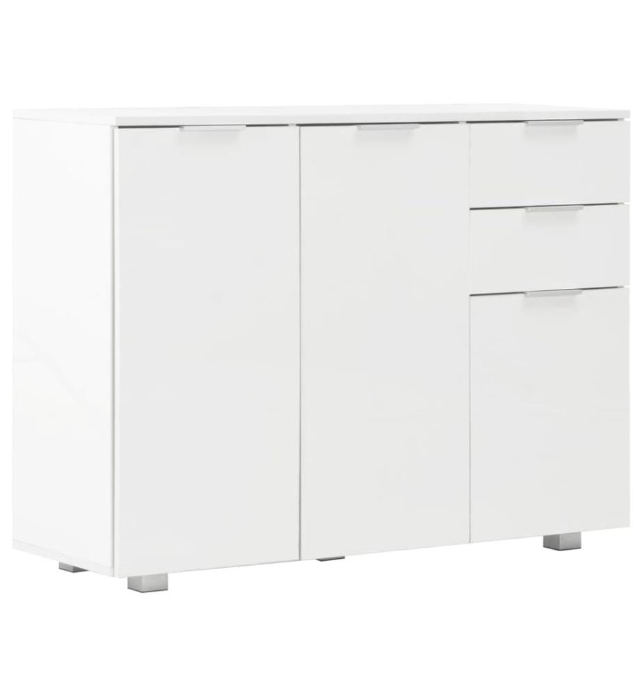 Sideboard Hochglanz-Weiss 107x35x80,5 cm