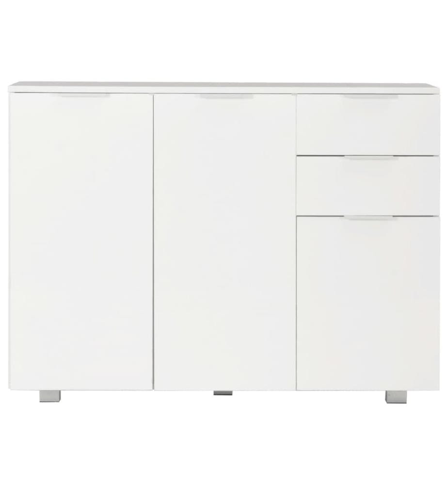 Sideboard Hochglanz-Weiss 107x35x80,5 cm