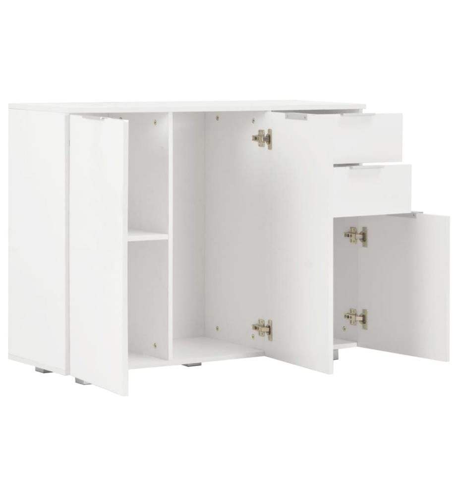 Sideboard Hochglanz-Weiss 107x35x80,5 cm