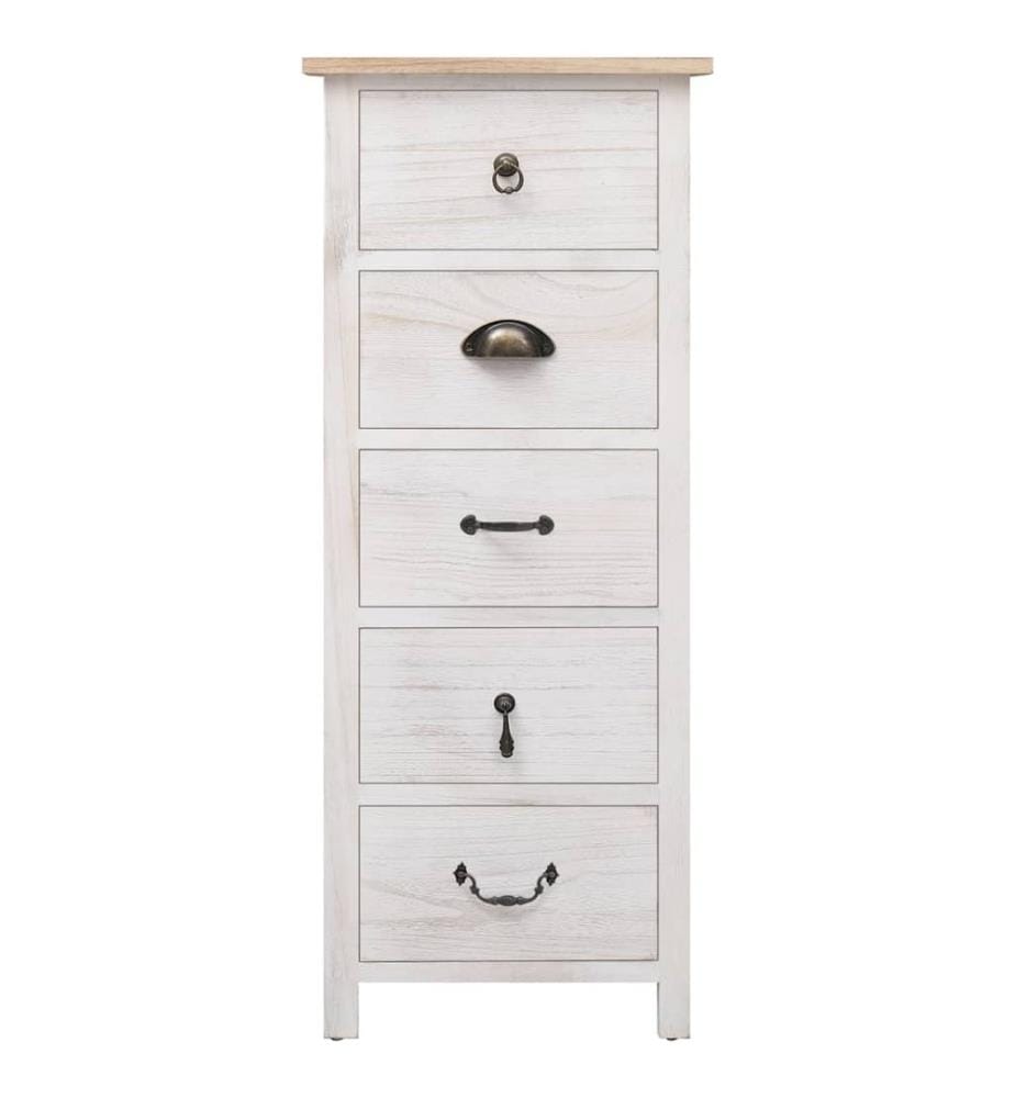 Armoire latérale 35x25x87 cm Bois de Paulownia