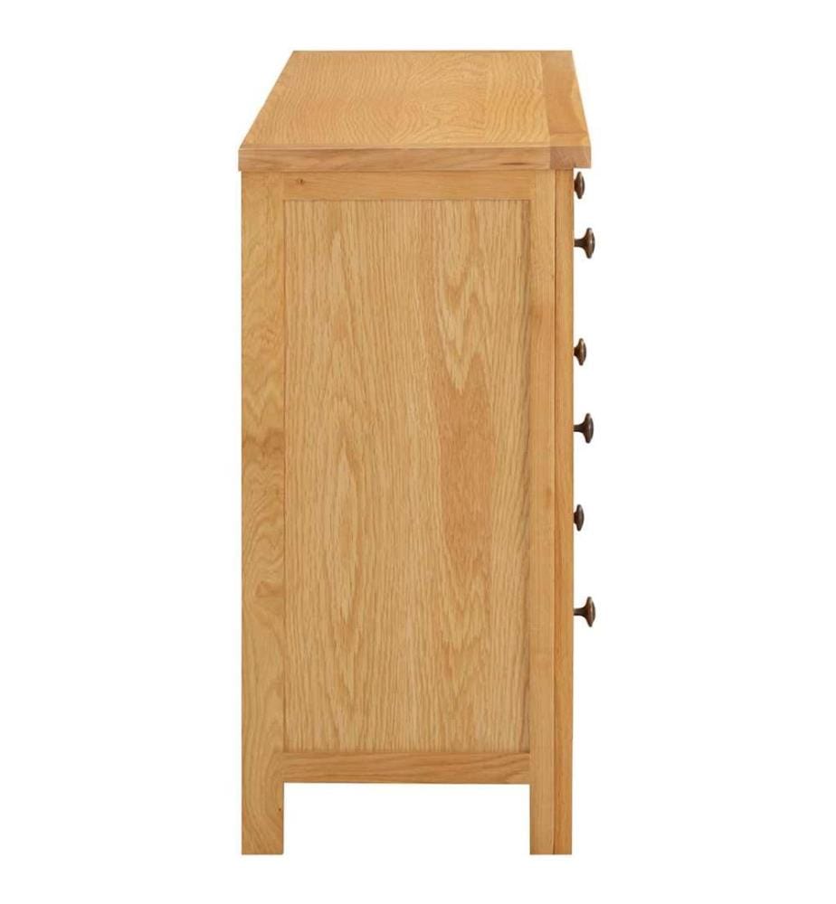 Kommode 105x33,5x73 cm Massivholz Eiche