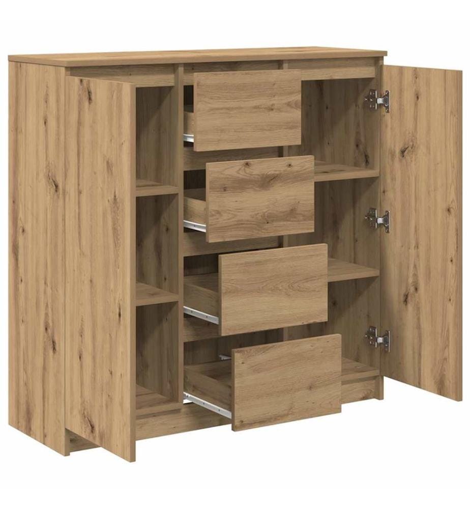 Sideboard mit Schubladen Artisan-Eiche 100,5x35x98,5 cm