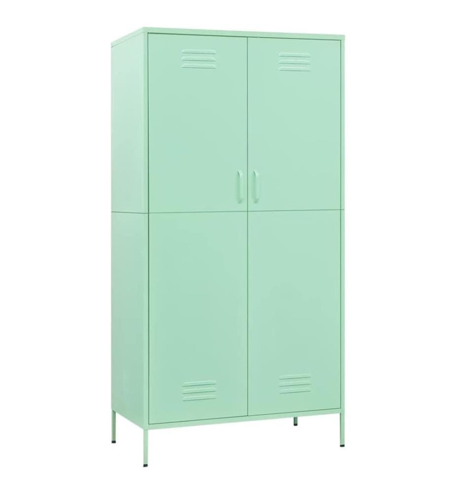 Garde-robe Vert menthe 90x50x180 cm Acier