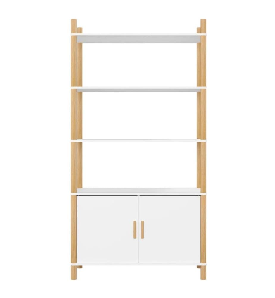 Highboard Weiss 80x40x153 cm Holzwerkstoff