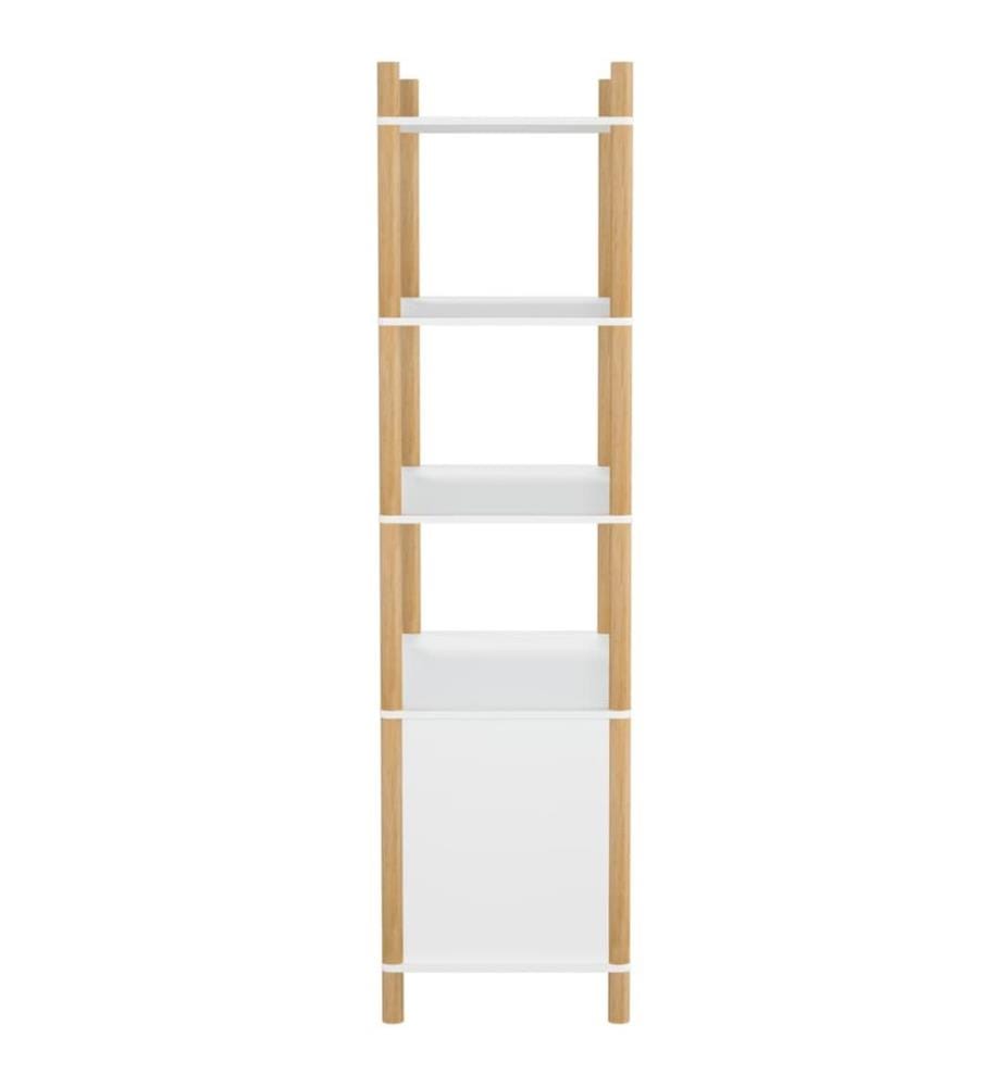 Highboard Weiss 80x40x153 cm Holzwerkstoff