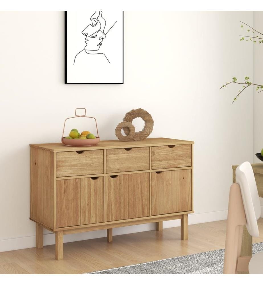 Sideboard OTTA 114x43x73,5 cm Massivholz Kiefer