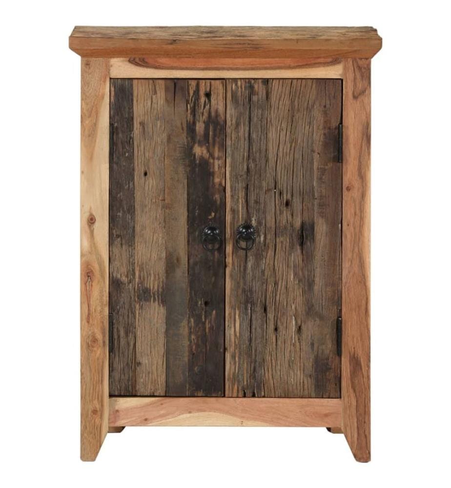 Sideboard 55x33x75 cm Massivholz Akazie und Altholz
