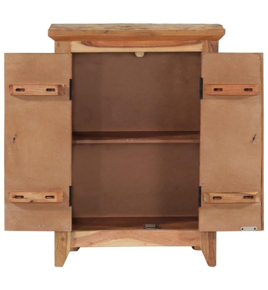 Sideboard 55x33x75 cm Massivholz Akazie und Altholz