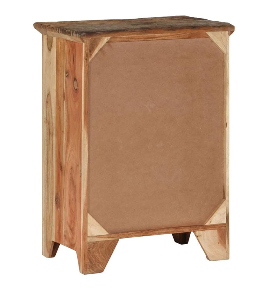 Sideboard 55x33x75 cm Massivholz Akazie und Altholz