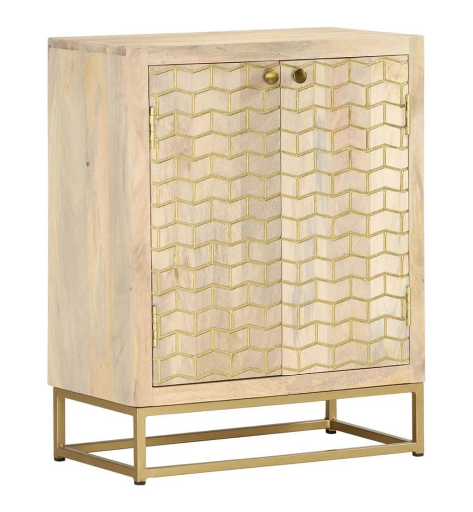 Sideboard mit 2 Türen 55x30x70 cm Massivholz Mango