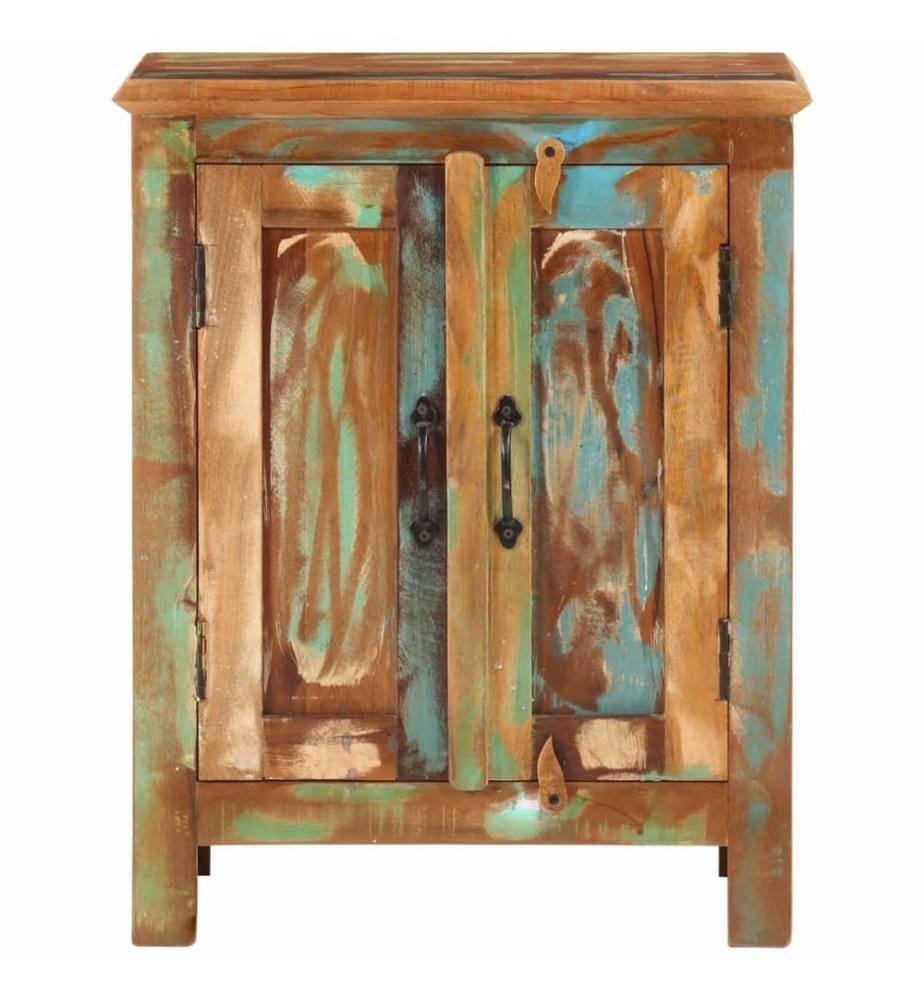Sideboard mit 2 Türen 55x30x70 cm Altholz Massiv