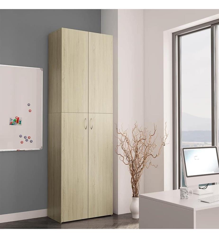 Büroschrank Sonoma-Eiche 60x32x190 cm Holzwerkstoff