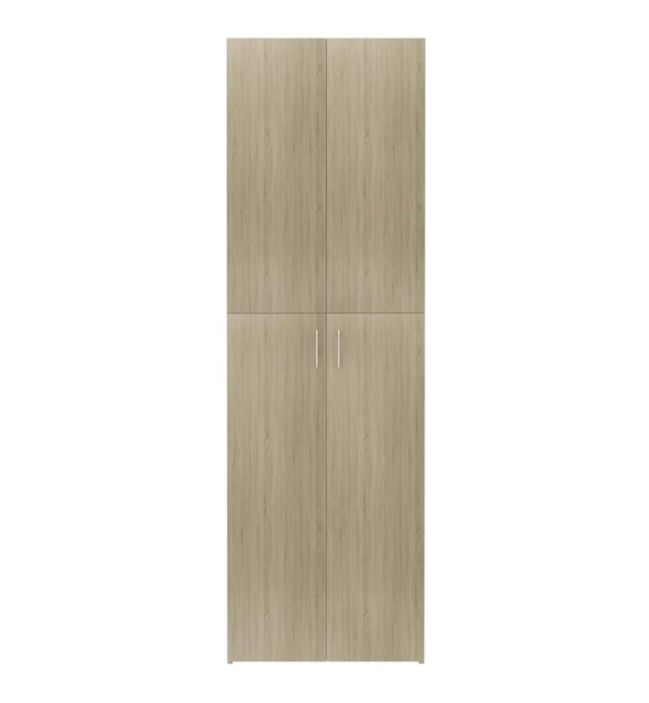Büroschrank Sonoma-Eiche 60x32x190 cm Holzwerkstoff