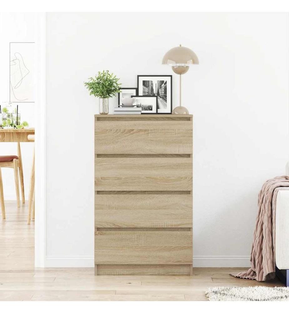 Sideboard Sonoma-Eiche 60x35x98,5 cm Holzwerkstoff