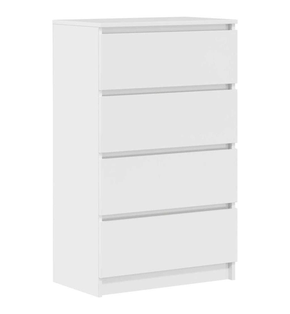 Sideboard Hochglanz-Weiss 60x35x98,5 cm Holzwerkstoff