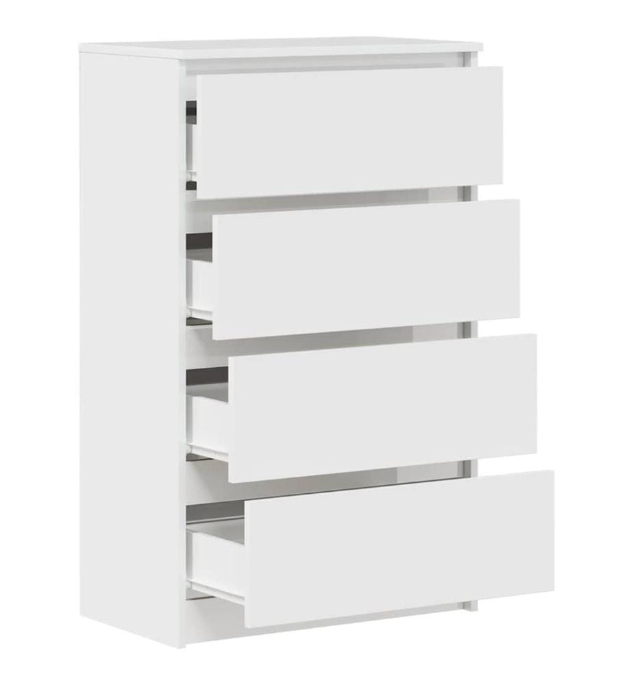 Sideboard Hochglanz-Weiss 60x35x98,5 cm Holzwerkstoff