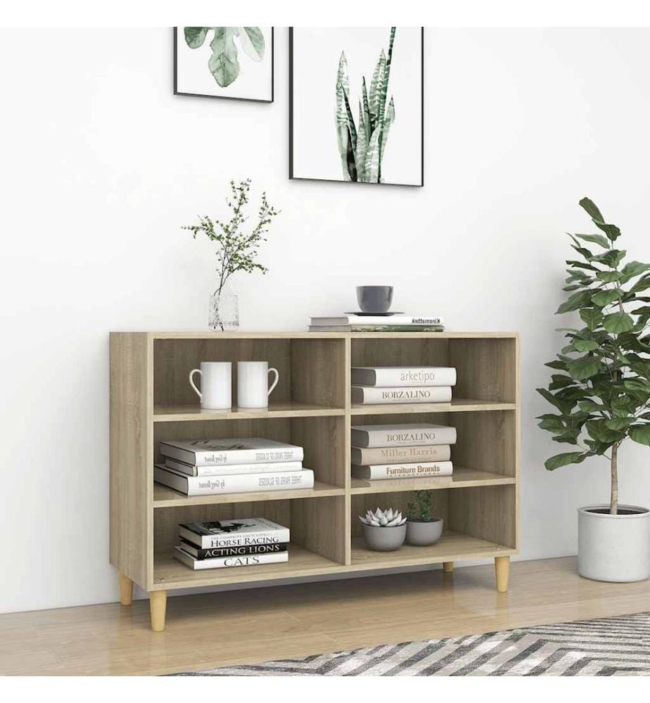 Sideboard Sonoma-Eiche 103,5x35x70 cm Holzwerkstoff