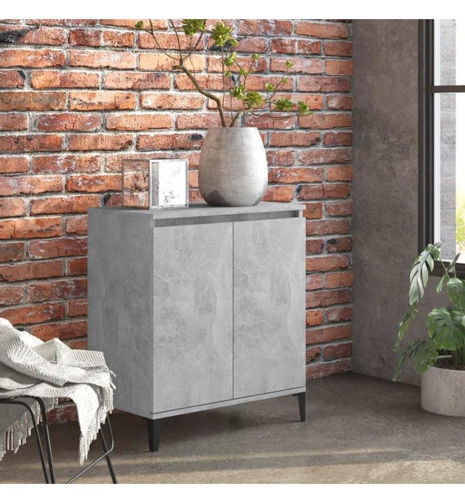 Sideboard Betongrau 60x35x70 cm Holzwerkstoff