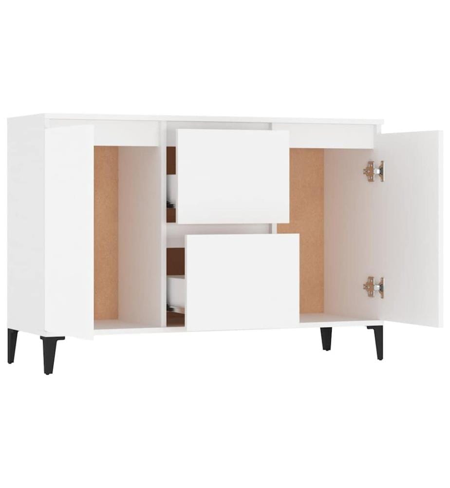 Sideboard Weiss 102x35x70 cm Holzwerkstoff