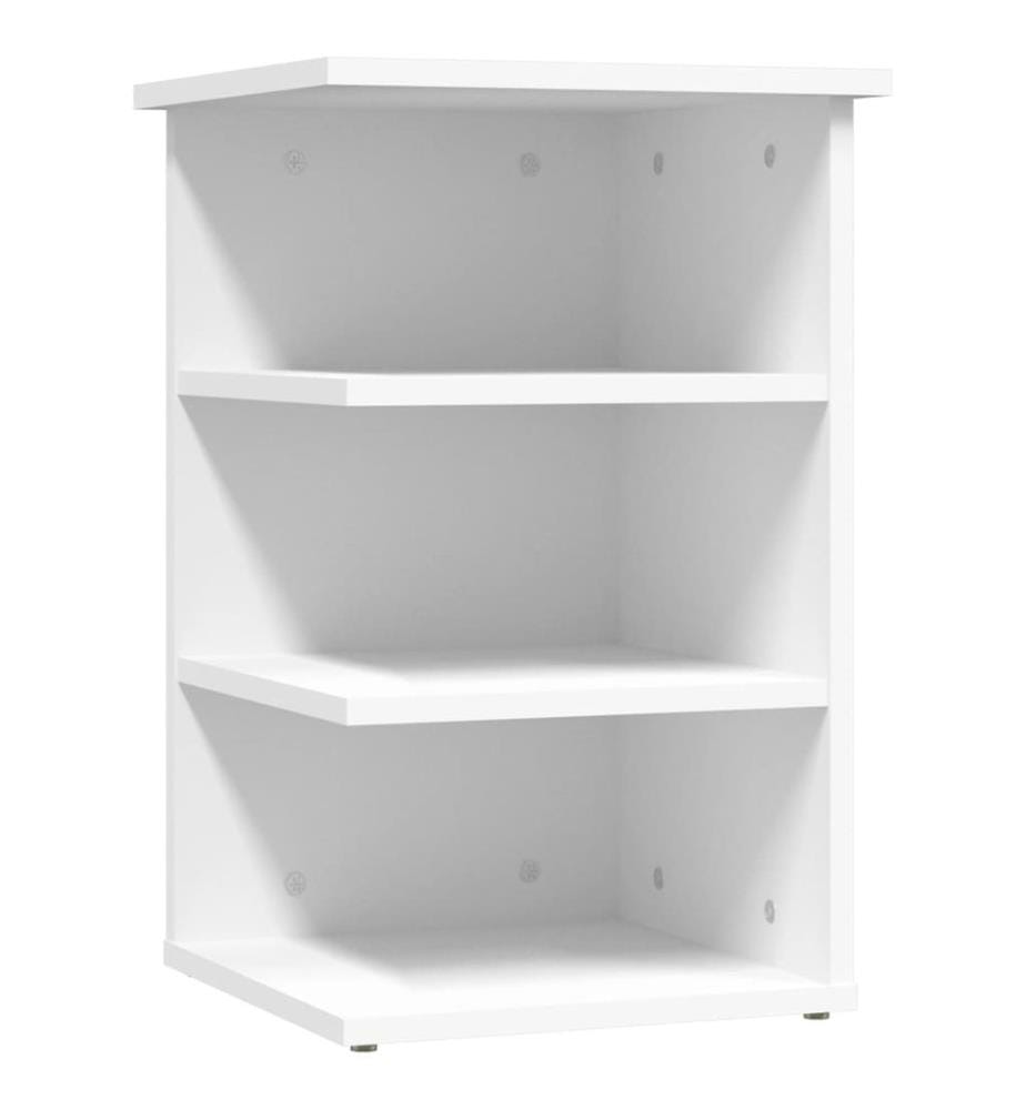 Beistellregal Weiss 35x35x55 cm Holzwerkstoff