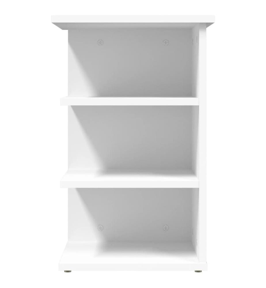 Beistellregal Weiss 35x35x55 cm Holzwerkstoff