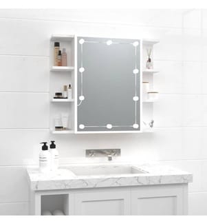 Armoire à miroir avec LED Blanc 70x16,5x60 cm