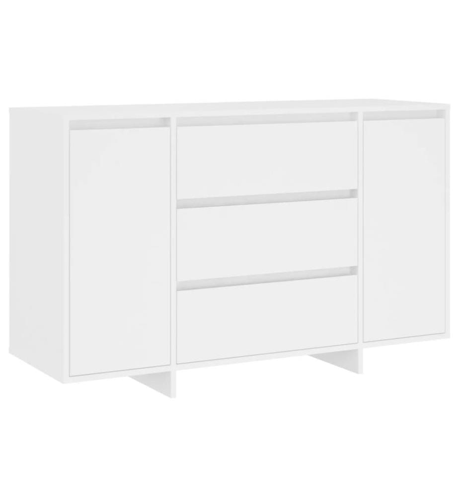 Sideboard mit 3 Schubladen Weiss 120x41x75 cm Holzwerkstoff