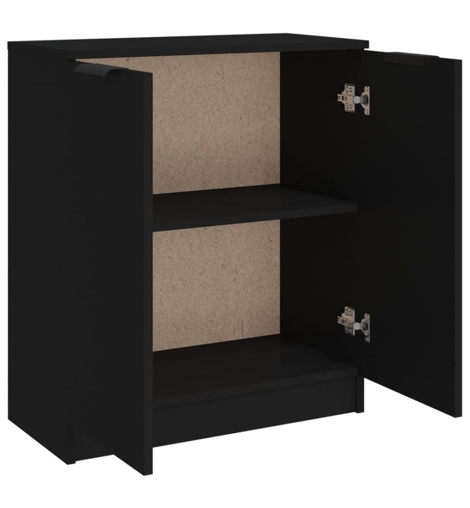 Sideboard Schwarz 60x30x70 cm Holzwerkstoff