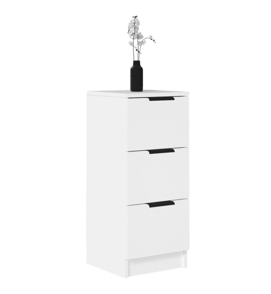 Sideboards 2 Stk. Weiss 30x30x70 cm Holzwerkstoff