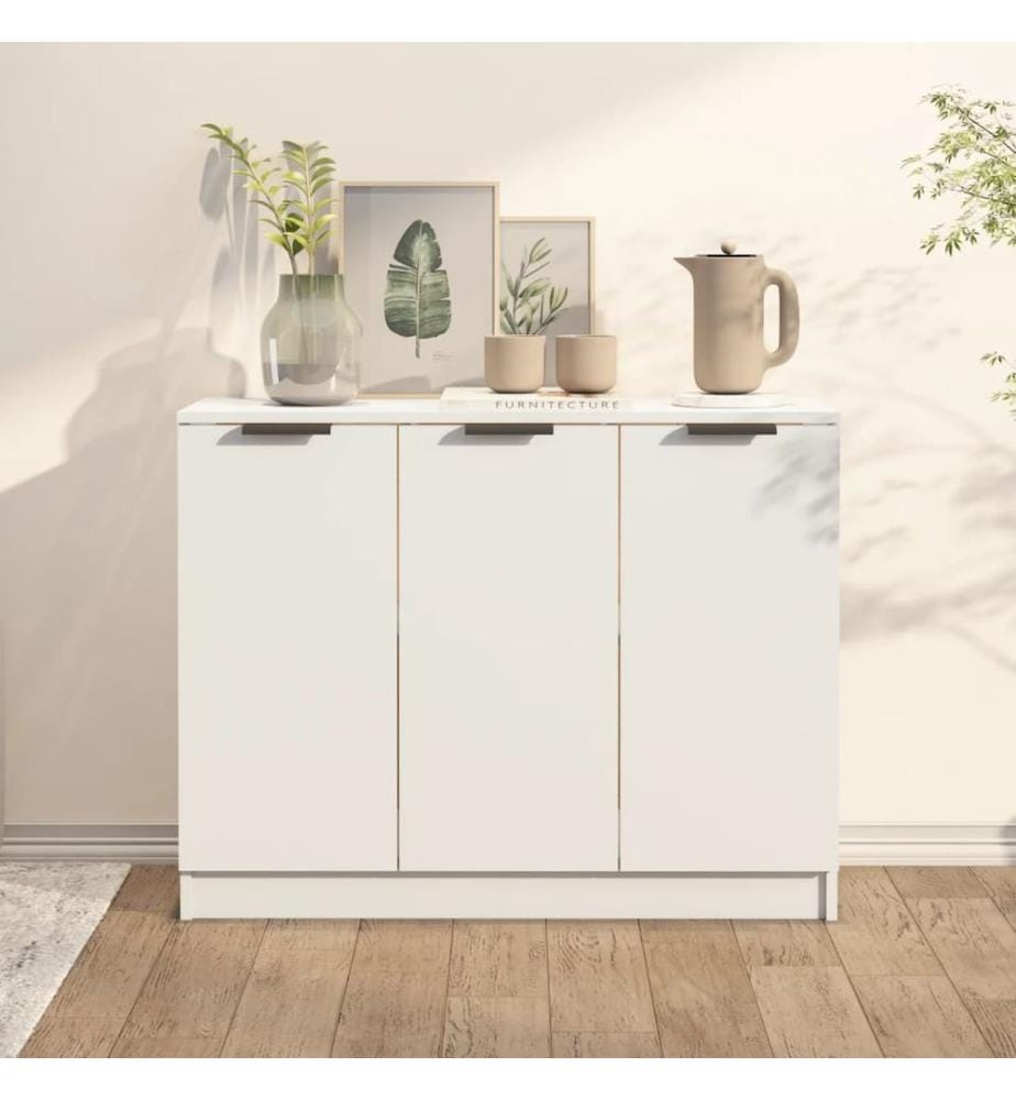 Sideboard Weiss 90,5x30x70 cm Holzwerkstoff