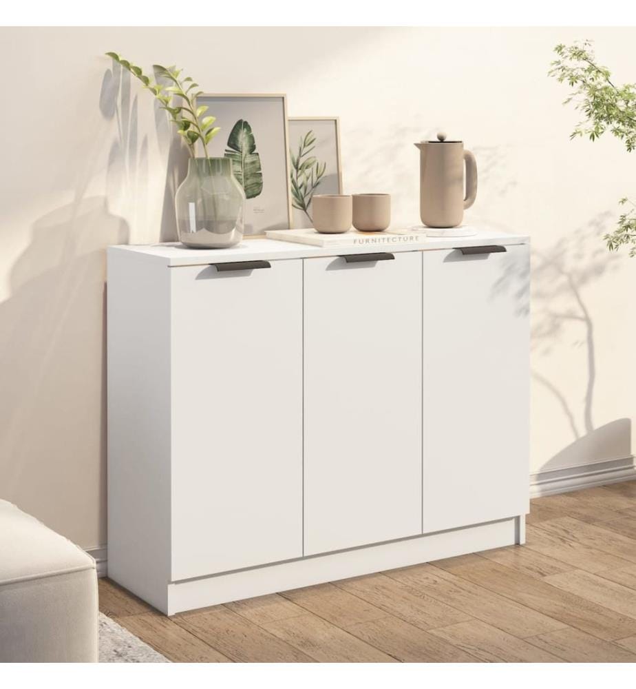Sideboard Weiss 90,5x30x70 cm Holzwerkstoff