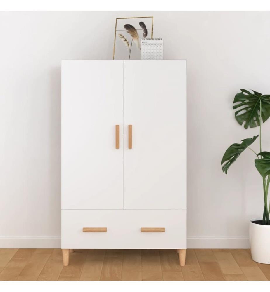 Highboard Weiss 70x31x115 cm Holzwerkstoff