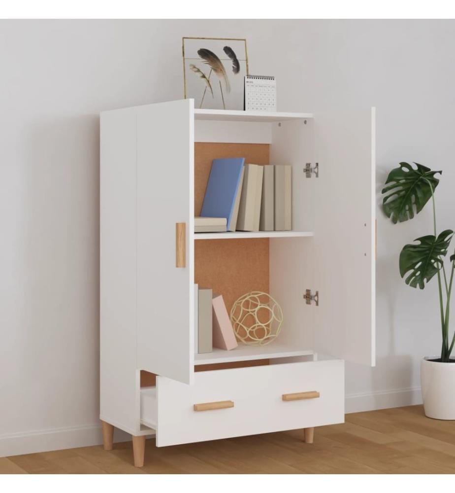 Highboard Weiss 70x31x115 cm Holzwerkstoff