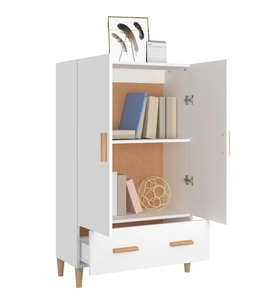 Highboard Weiss 70x31x115 cm Holzwerkstoff