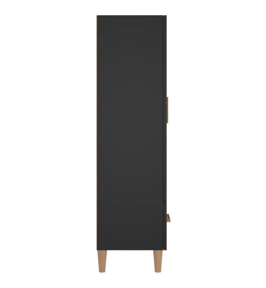 Highboard Schwarz 70x31x115 cm Holzwerkstoff