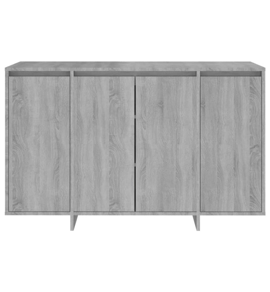Sideboard Grau Sonoma 120x41x75 cm Holzwerkstoff